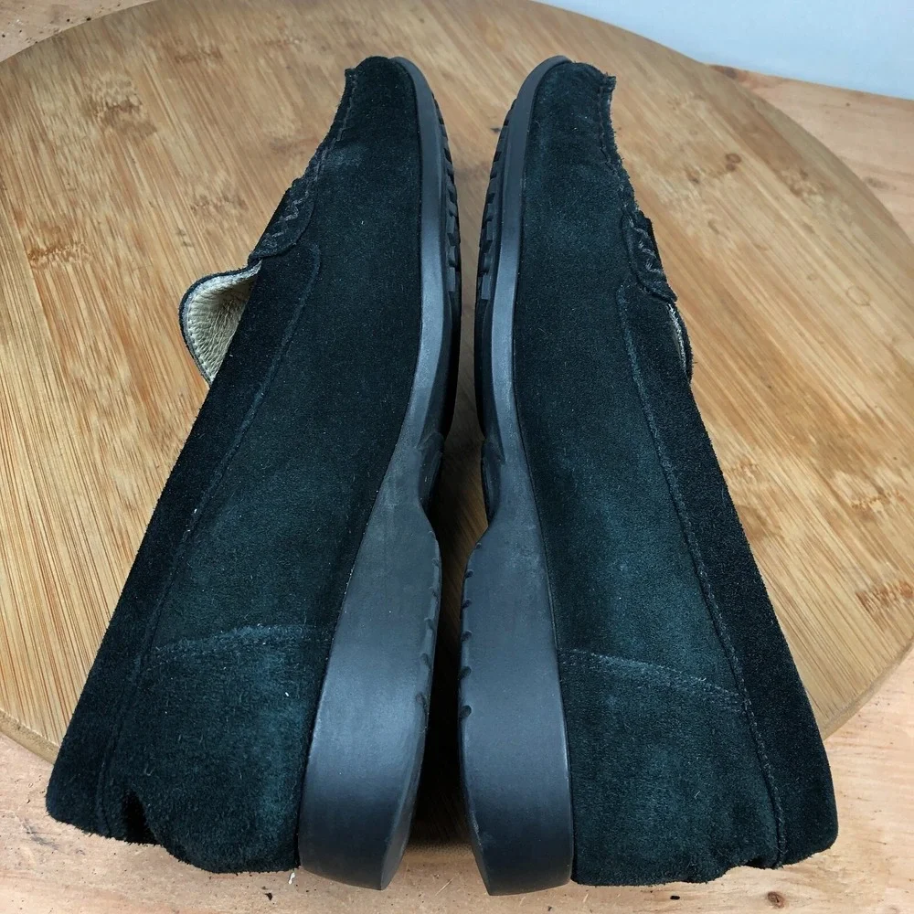 Mephisto Womens size 9 shoes Cool Air Black Suede Horsebit Casual loafers